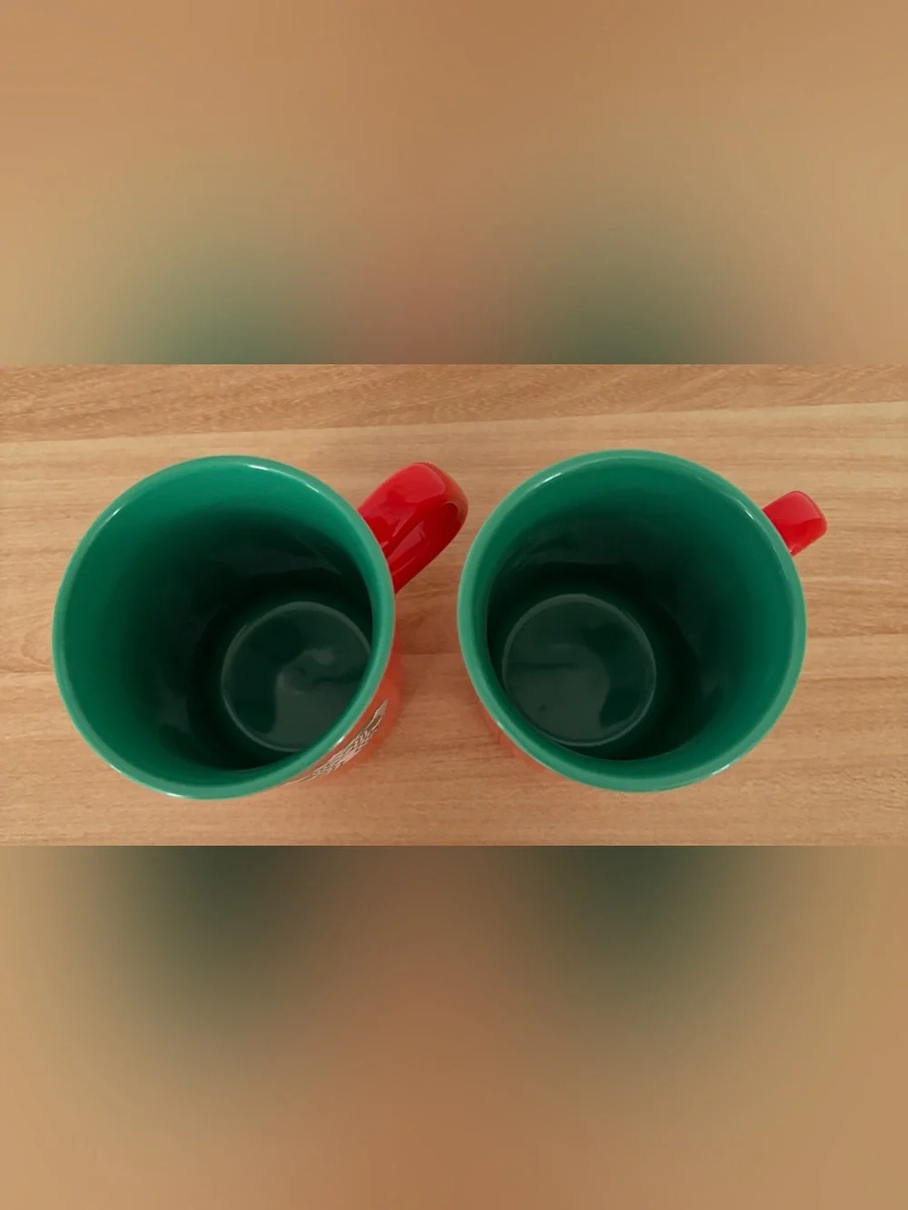 Starbucks Coffee Mugs Set of 2 2021 Mermaid Green Logo Ceramic 5” 14 oz